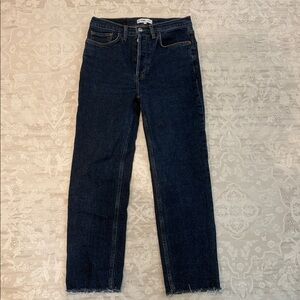 Re/Done Dark Blue Straight Jeans